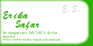 erika safar business card